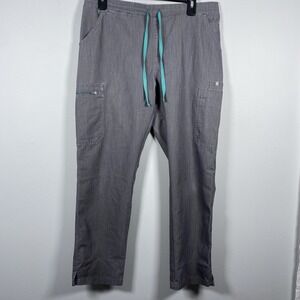 Figs Yola Cargo Scrub Pants Women's Size Medium P Gray Graphite Medical TW2000P